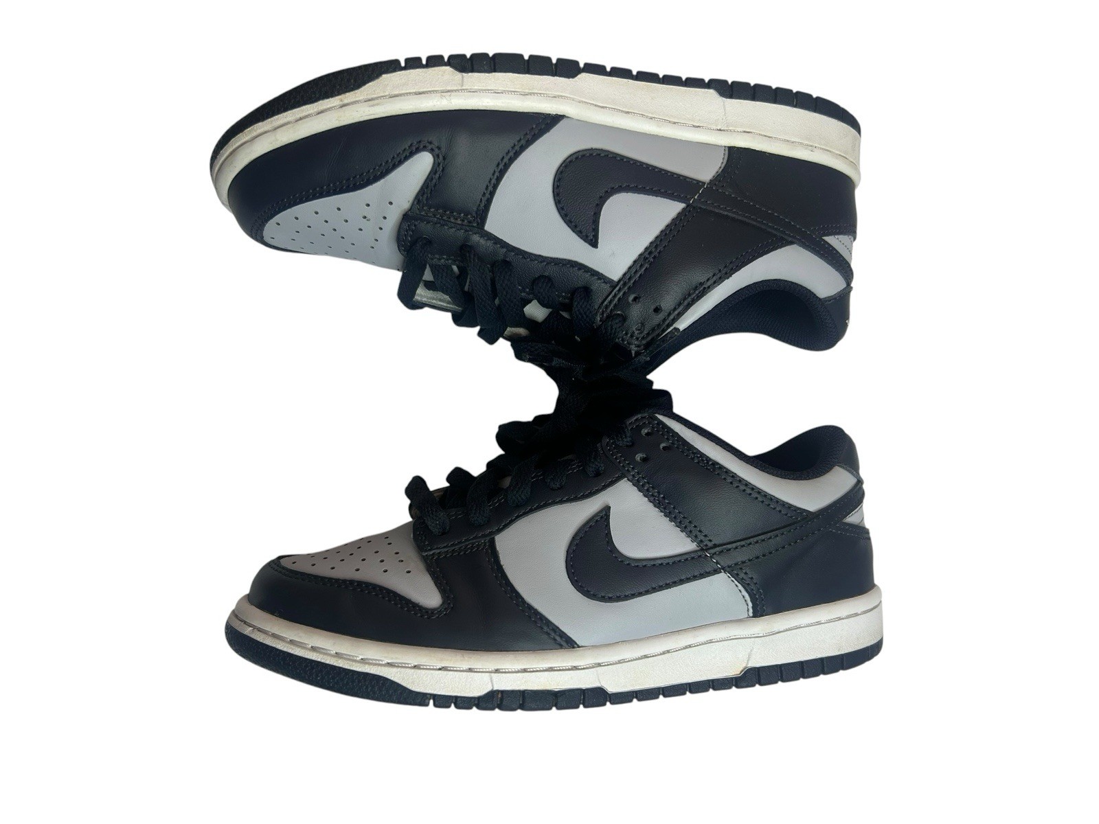 Nike Boys Low Top Georgetown Sneakers Black/Gray/White US 6.5Y CW1590-004 USED
