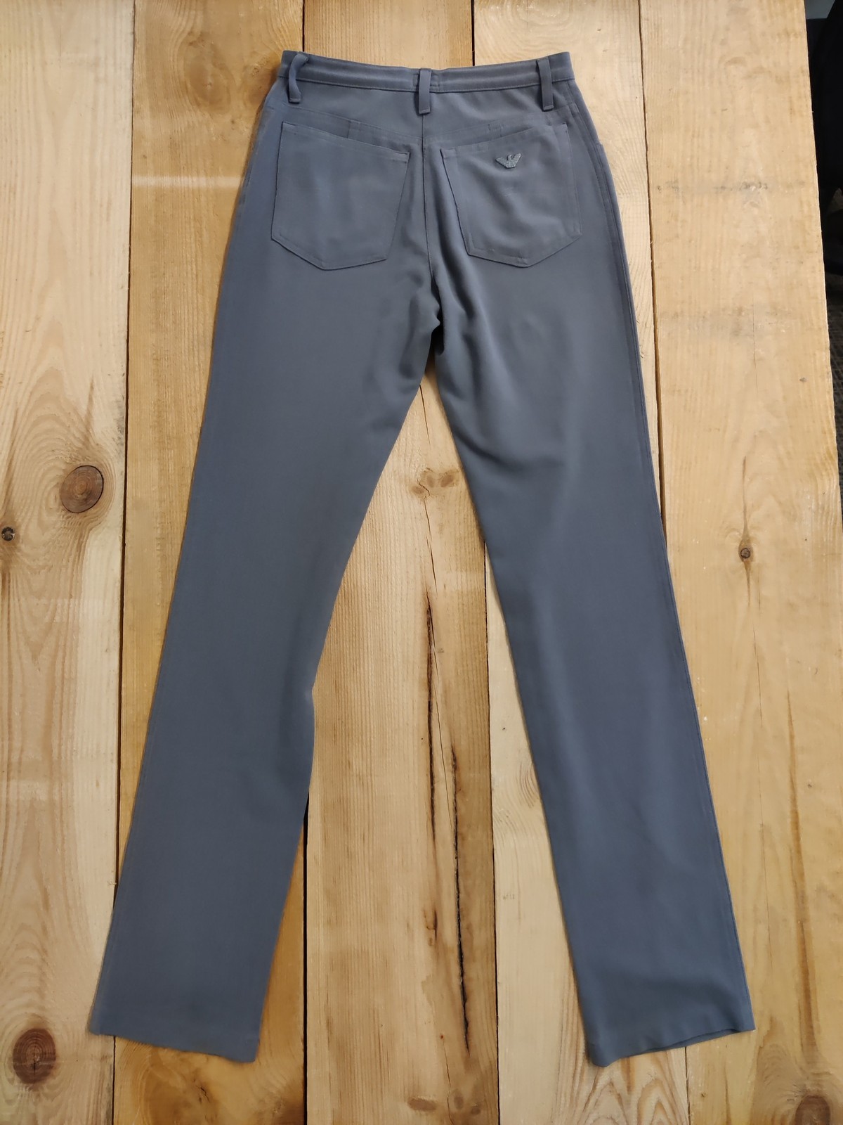 ARMANI JEANS W27 L34 GREY TROUSERS CERAMICA K12 COMFORT STRAIGHT MENS 27X34 LONG