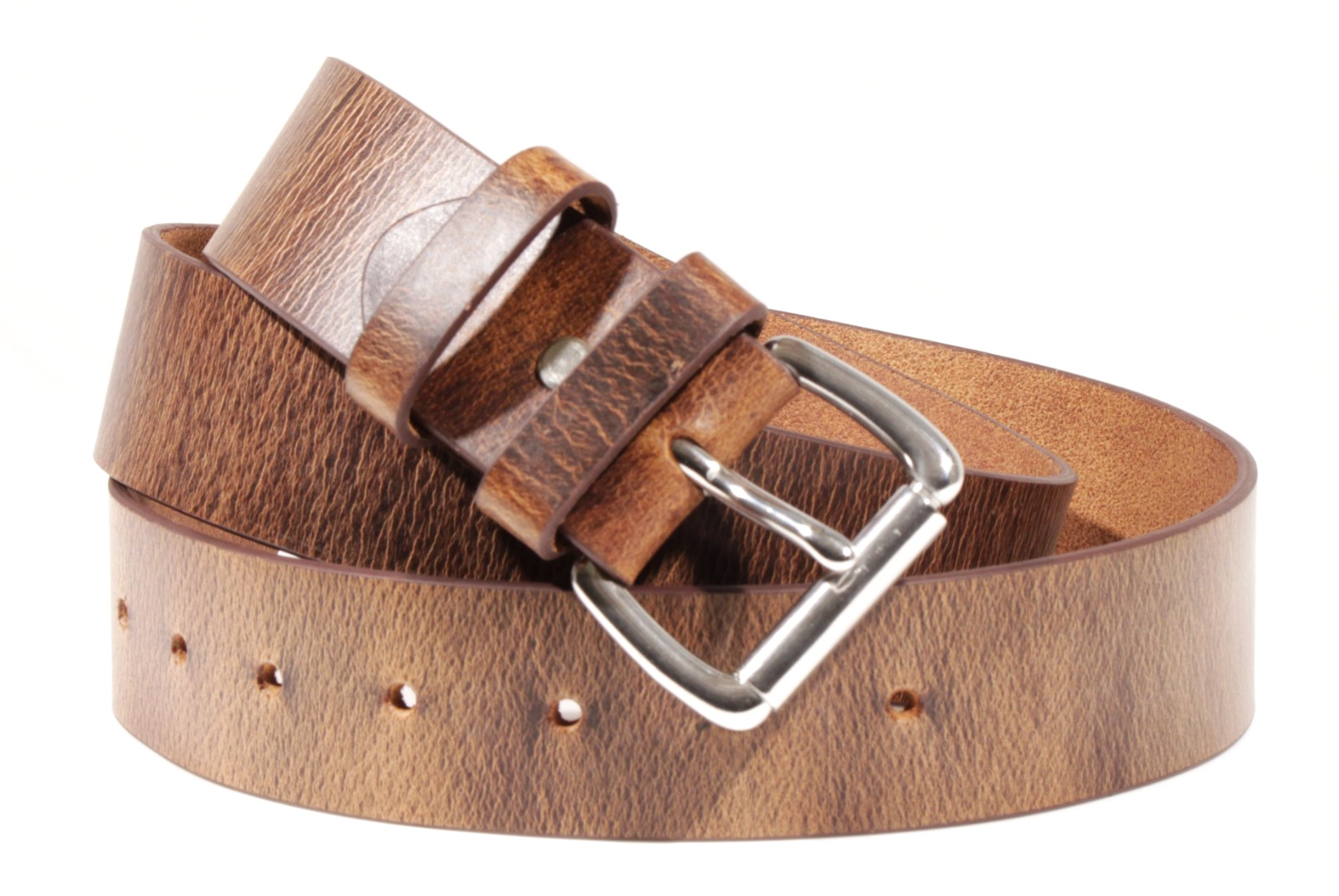 Men’s Full Grain Buffalo Leather Belt 1.5 Amish Made USA Heavy Duty Work Casual