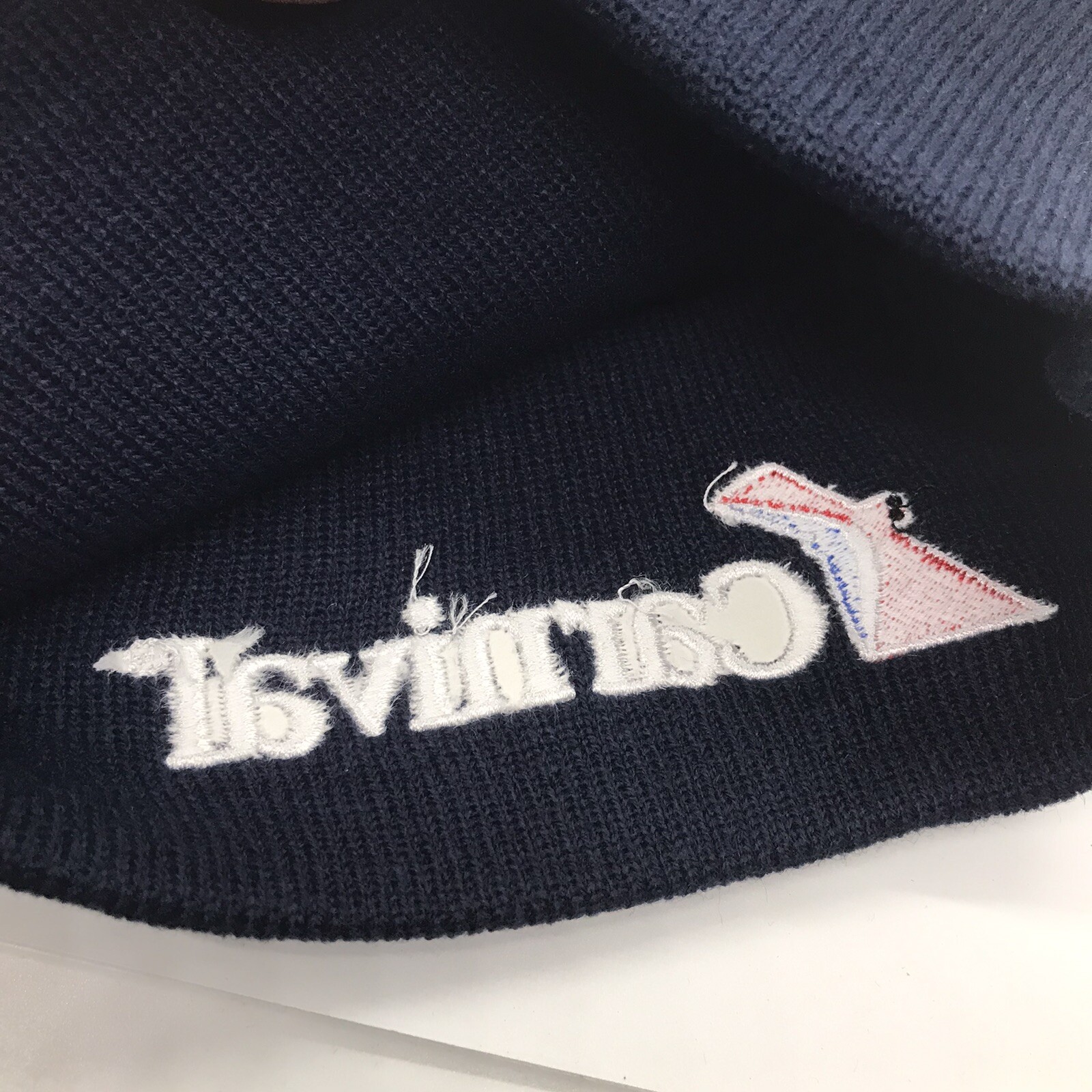 Carnival Cruise Line Beanie Hat Embroidered Winter Skull Cap Collectible Ship