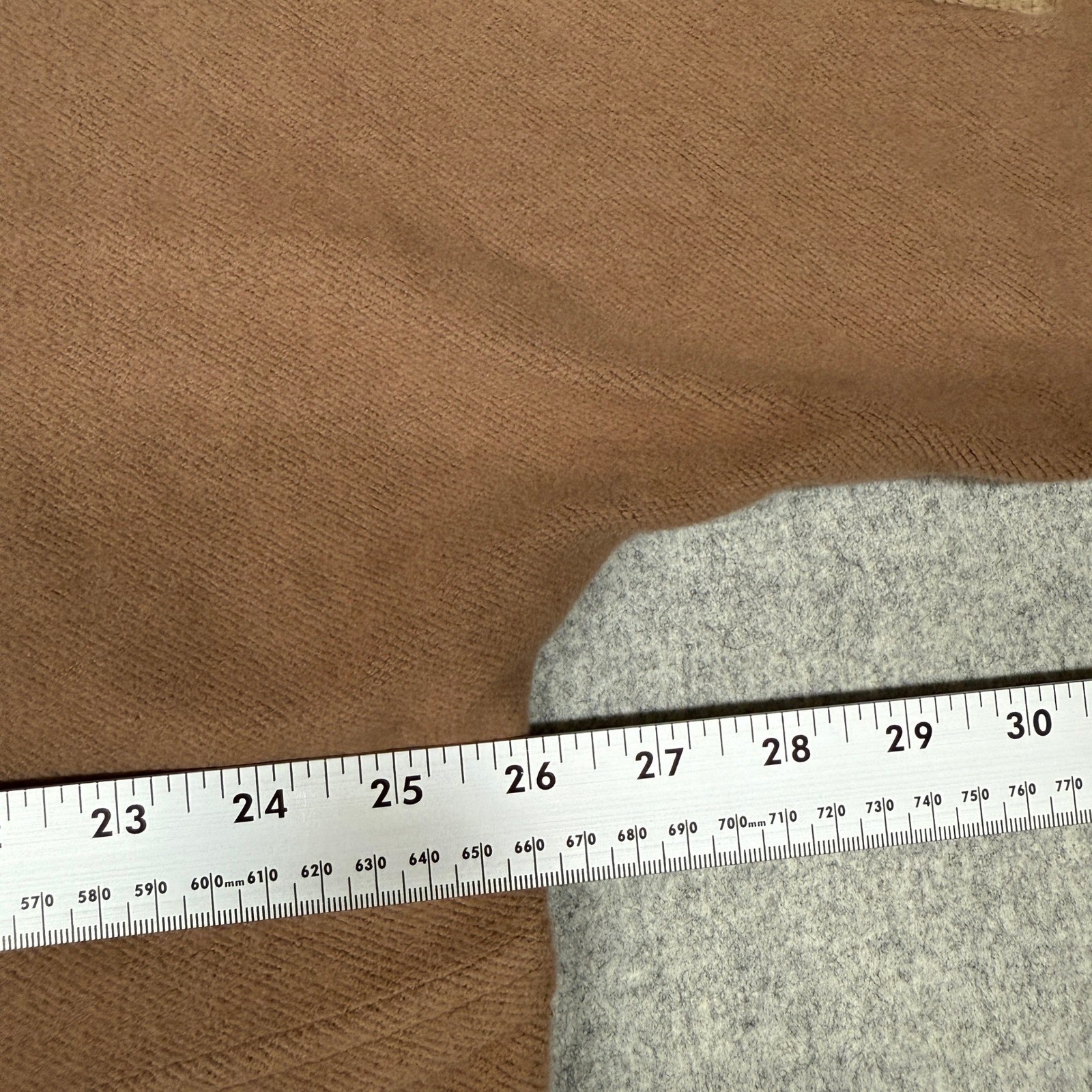 AEMI+CO Hoodie Pullover Small Brown Corduroy Mixed Media Snap Henley Oversized T