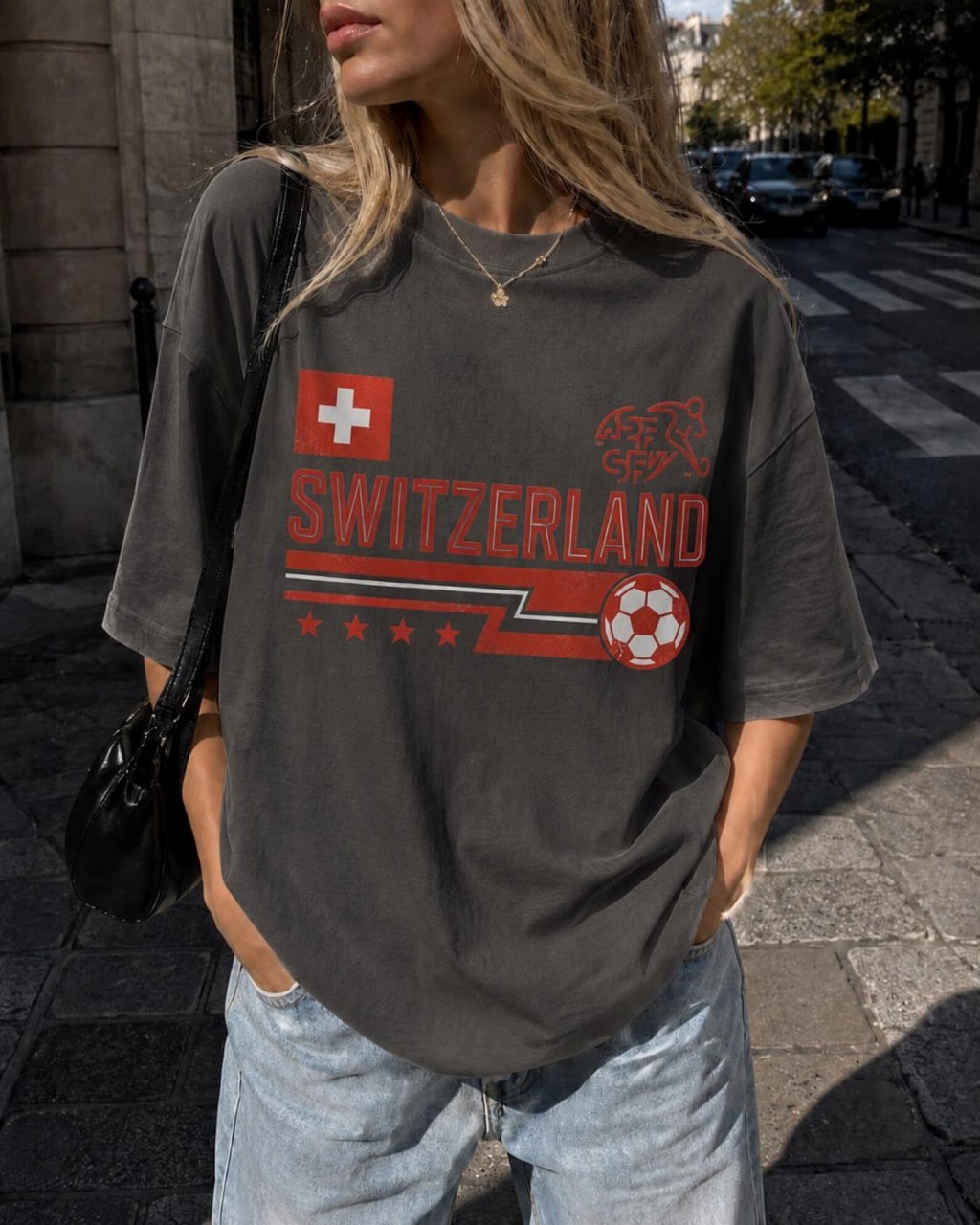 Switzerland Soccer Graphic Tee, Swiss Football Fan Shirt, Vtg Switzerland Shirt