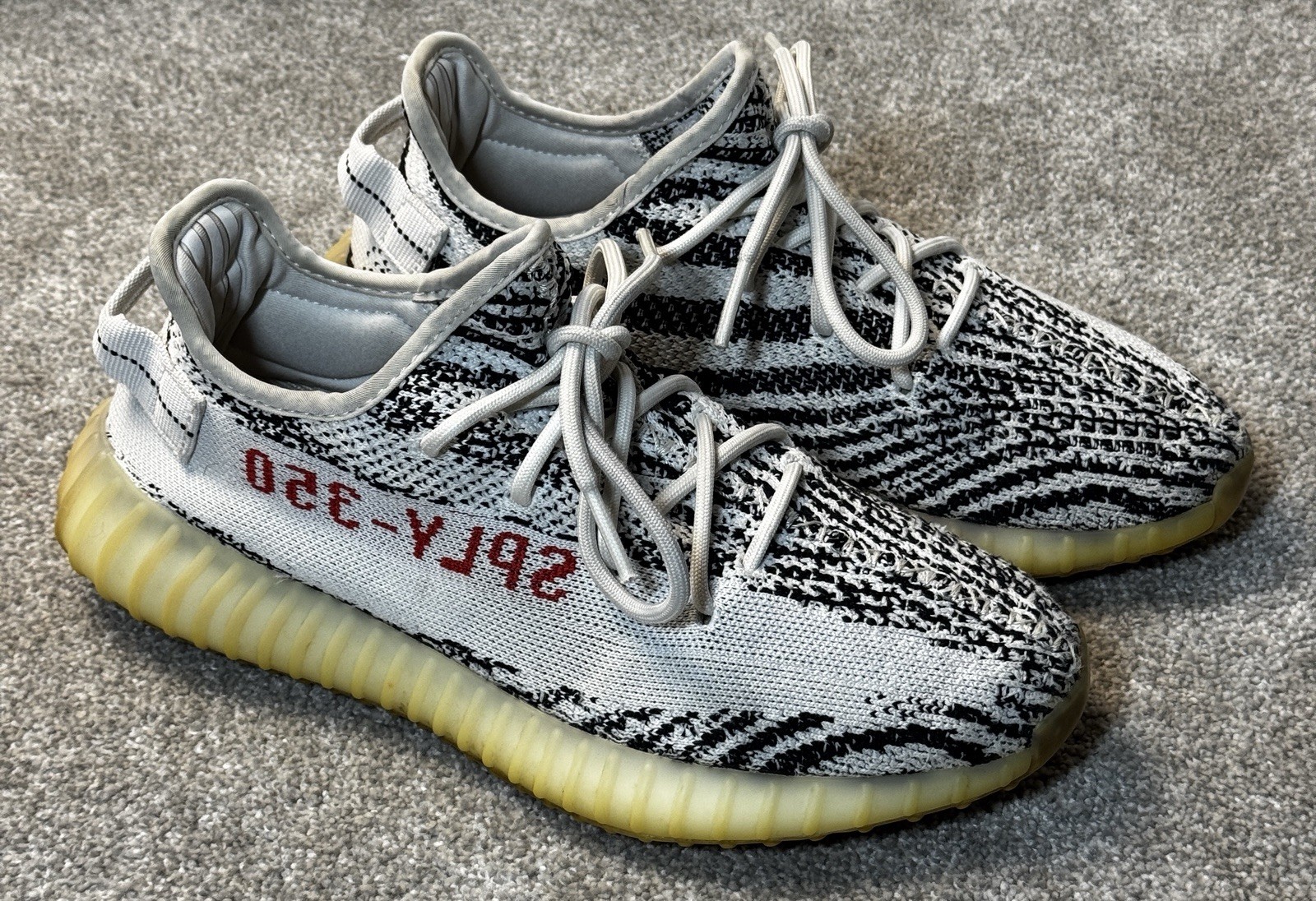ADIDAS Yeezy Boost 350 V2 White Zebra-Men’s Size 8.5-Guaranteed Authentic!