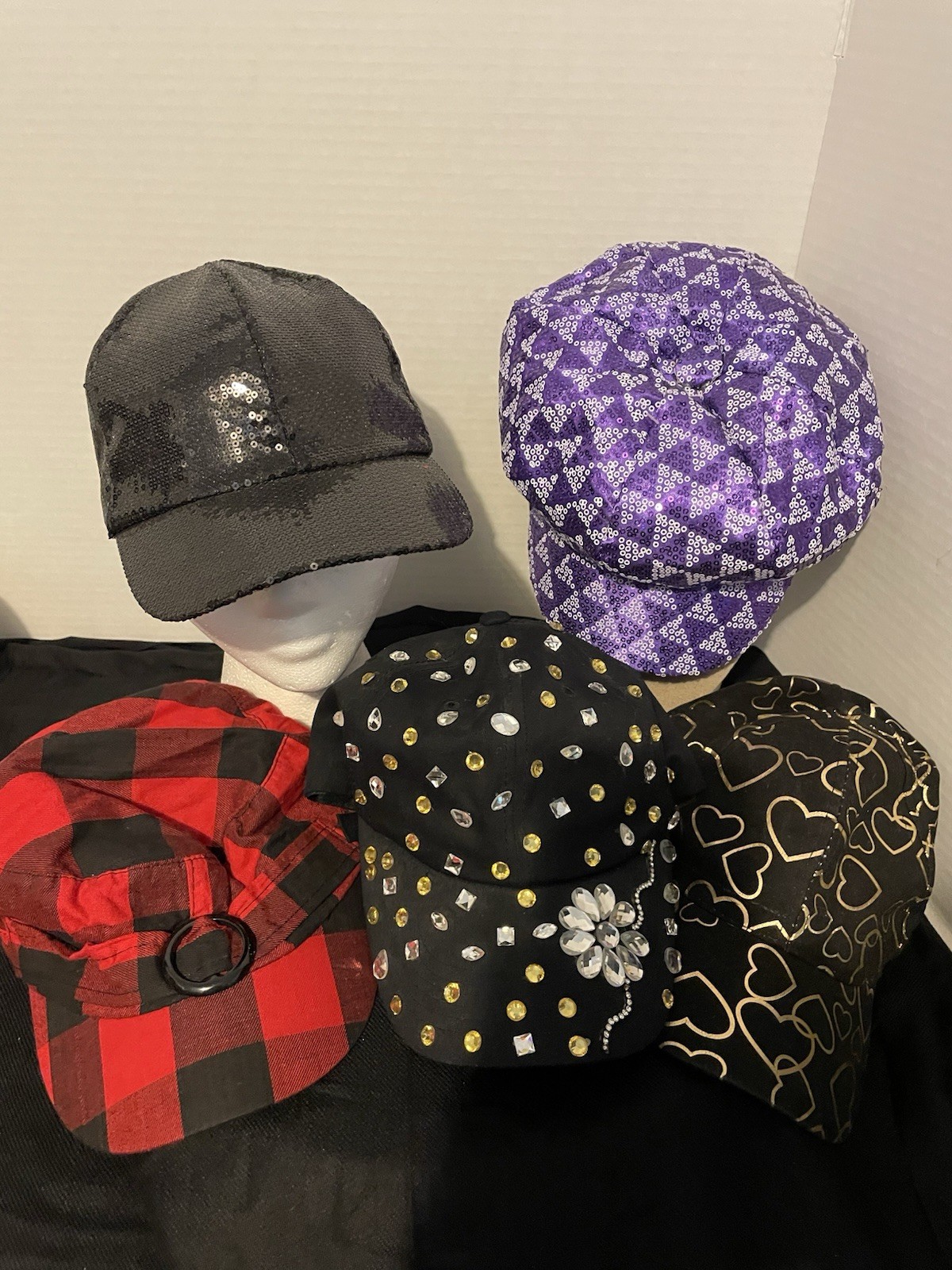 Lot Of 5 Women’s Hats See Pictures Details /Wear
