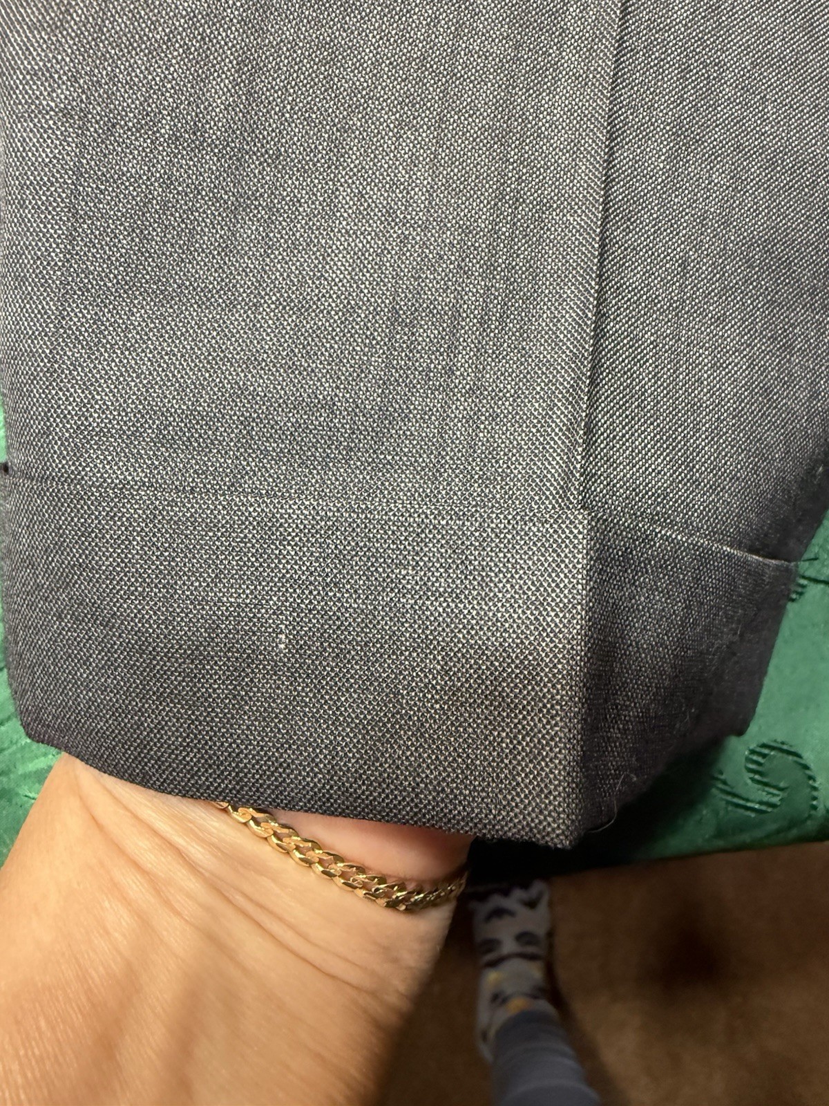 Arrow Brigade Pants Mens 32x30Gray Pleated Dress Slacks Classic Pockets