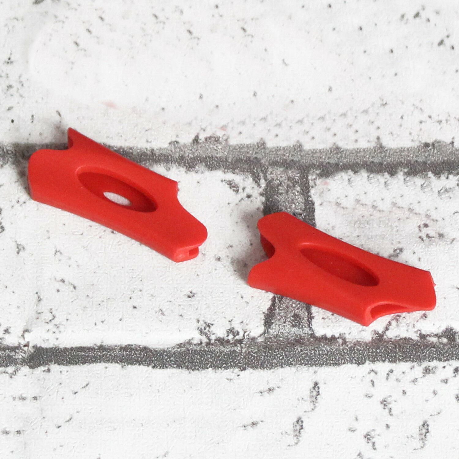 Replacement Rubber Silicone Ear Socks for-Oakley Flak Jacket XLJ -Red