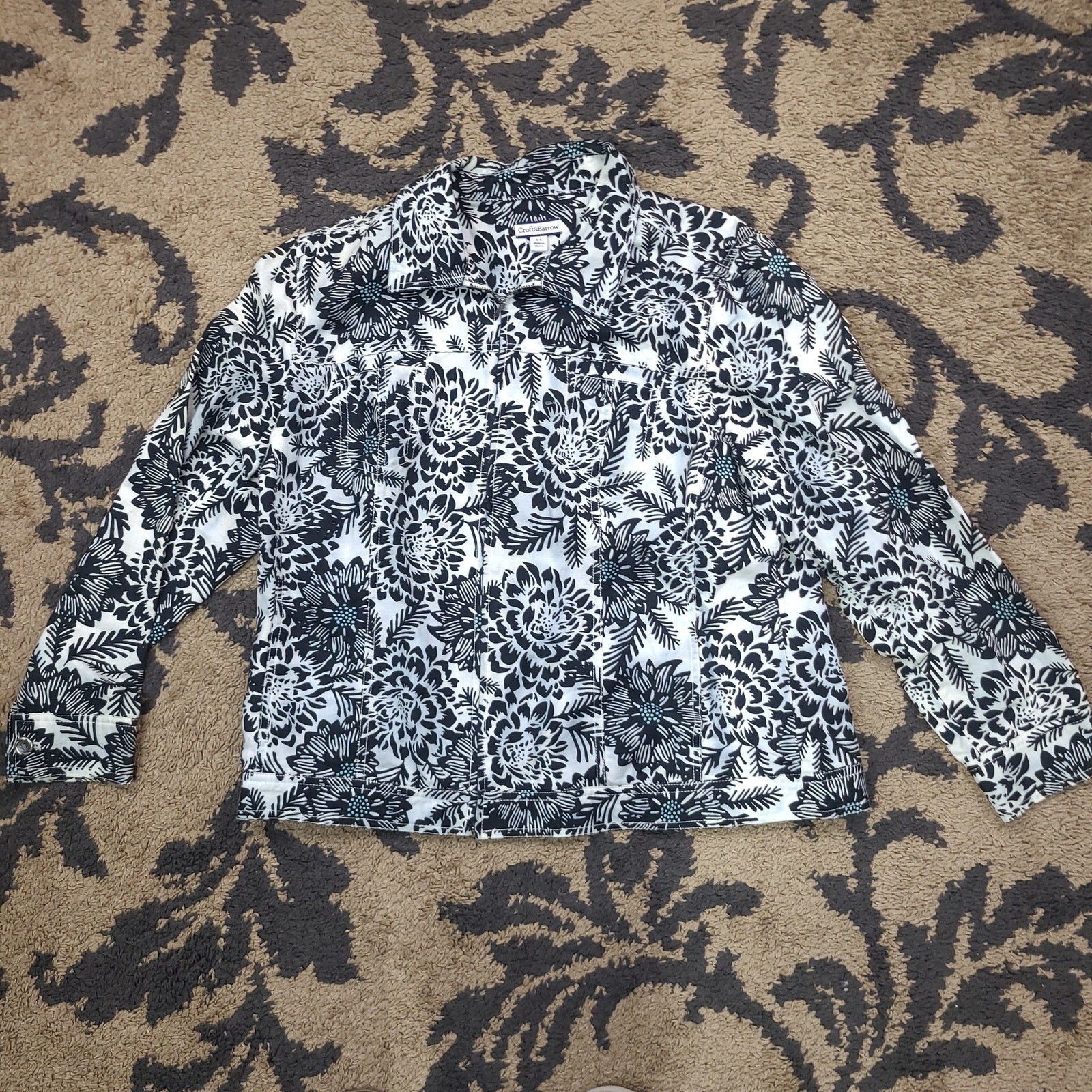 Croft & Barrow Women’s XL Jacket 52% Linen and 48% Cotton