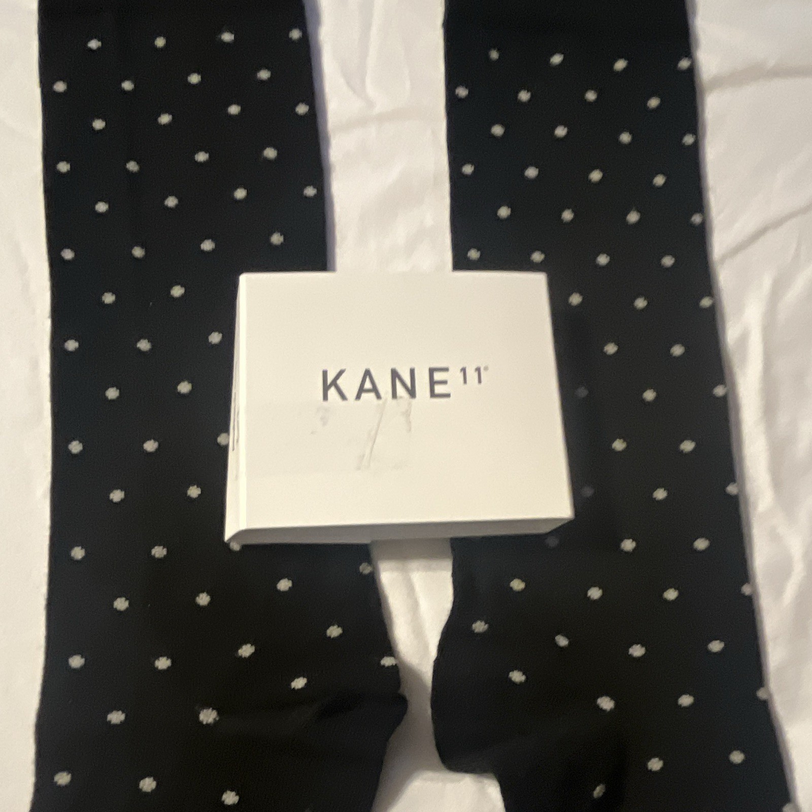 KANE11 Jamestown Supima Cotton Men’s Dress Socks Over the Calf Polka Dot Size 16