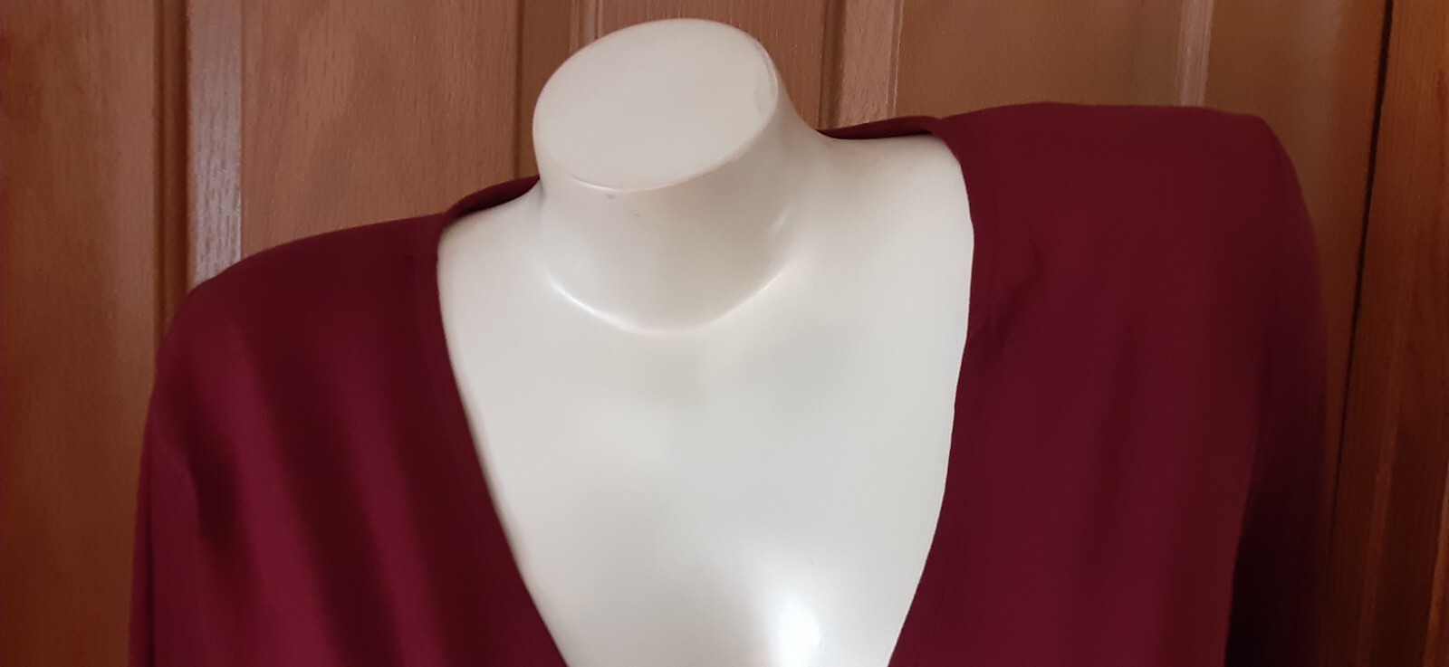 Almost Famous Surplice Neckline Bracelet Sleeves Blouse Misses Size XL NWT