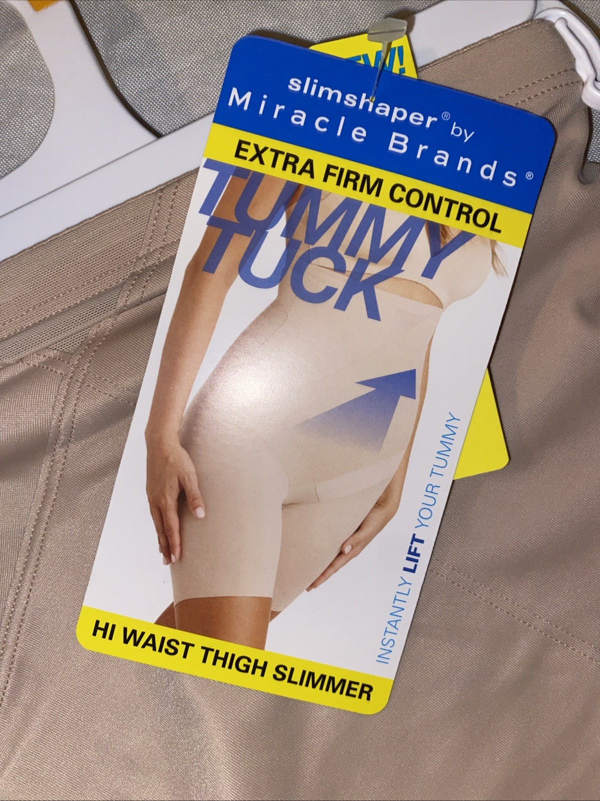 Slimshaper By Miracle Brands High Waist Thigh Slimmer Size M Nude
