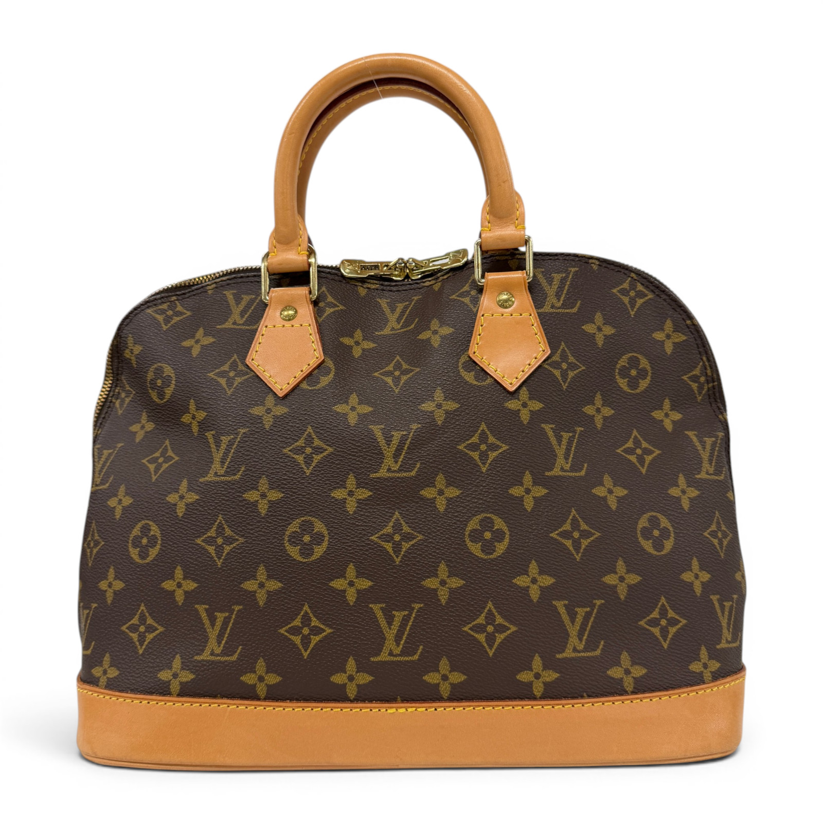 Louis Vuitton Alma PM Monogram Hand Bag M51130 Brown Top Handle Satchel France
