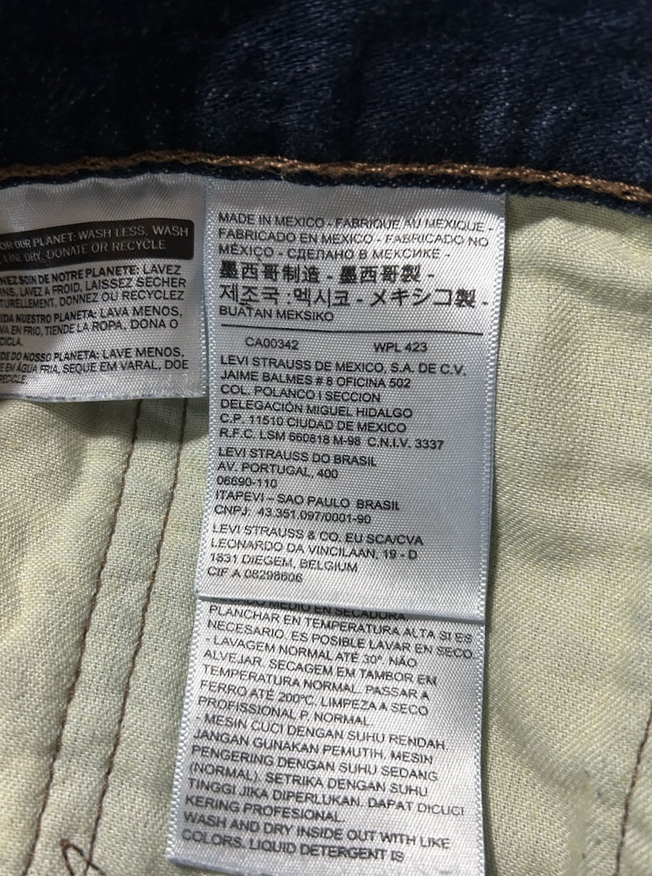 Levi’s 569 Jeans Men’s 38×32 Blue Relaxed Straight Leg Denim