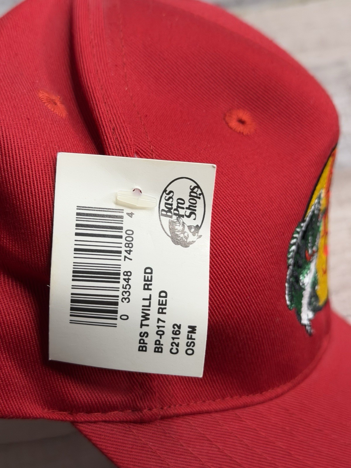 Bass Pro Shops Red Solid Baseball Cap Hat Men’s One Size Adult Casual