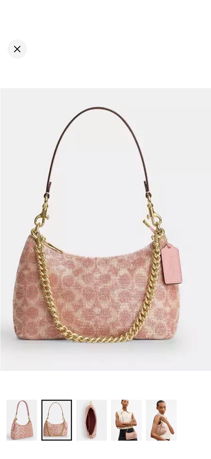 Coach Teri Beaded Bag – Pink