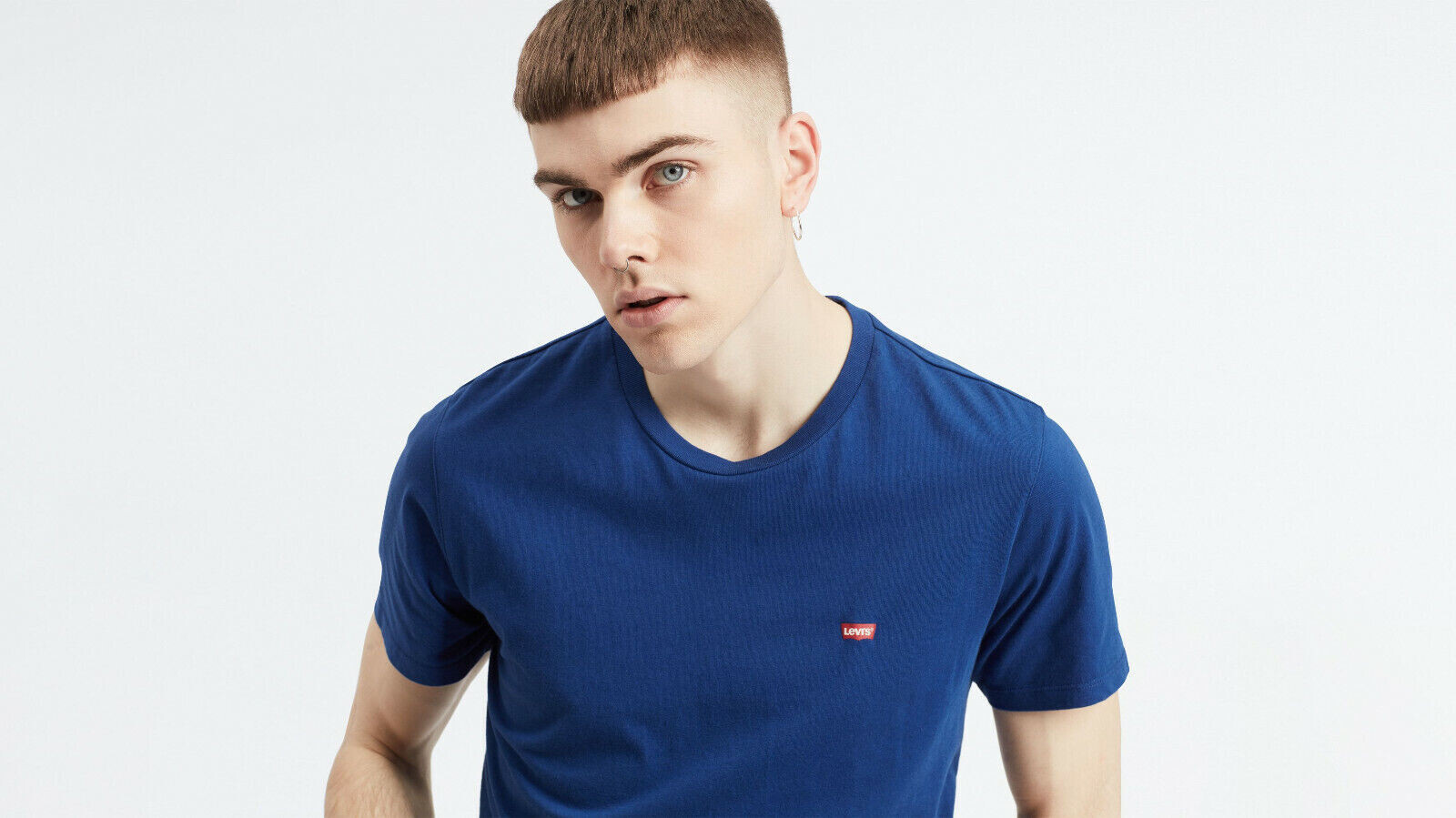 Levi’s Classic Batwing Logo Men’s Tee Shirt Blue NEW XL