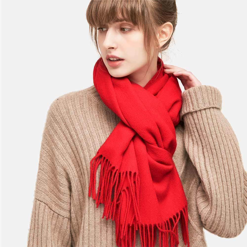 Mens Womens Winter Warm SCOTLAND Made 100% CASHMERE Scarf Scarves Plaid Wool