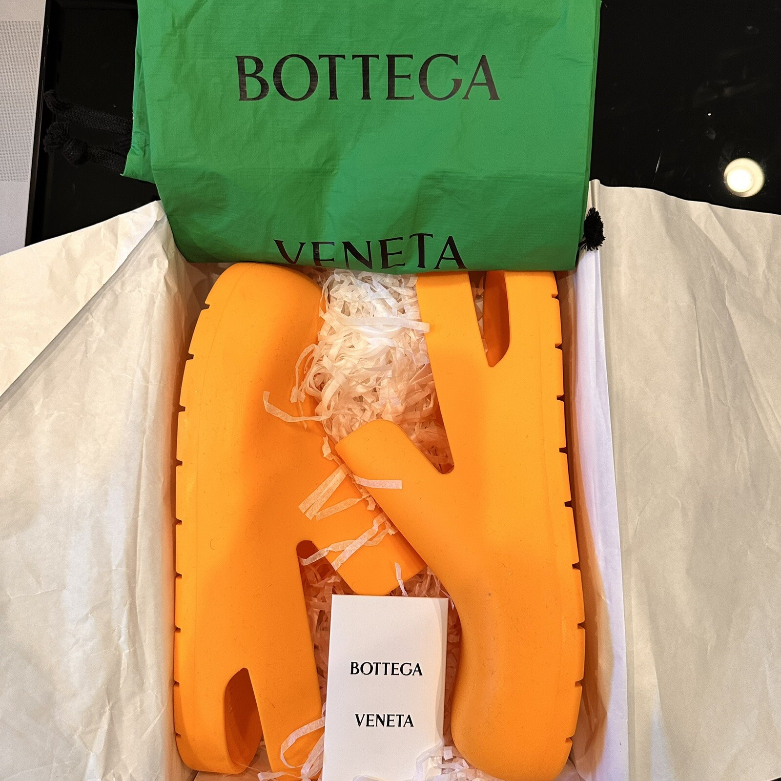Bottega Veneta Puddle Sandals In Orange