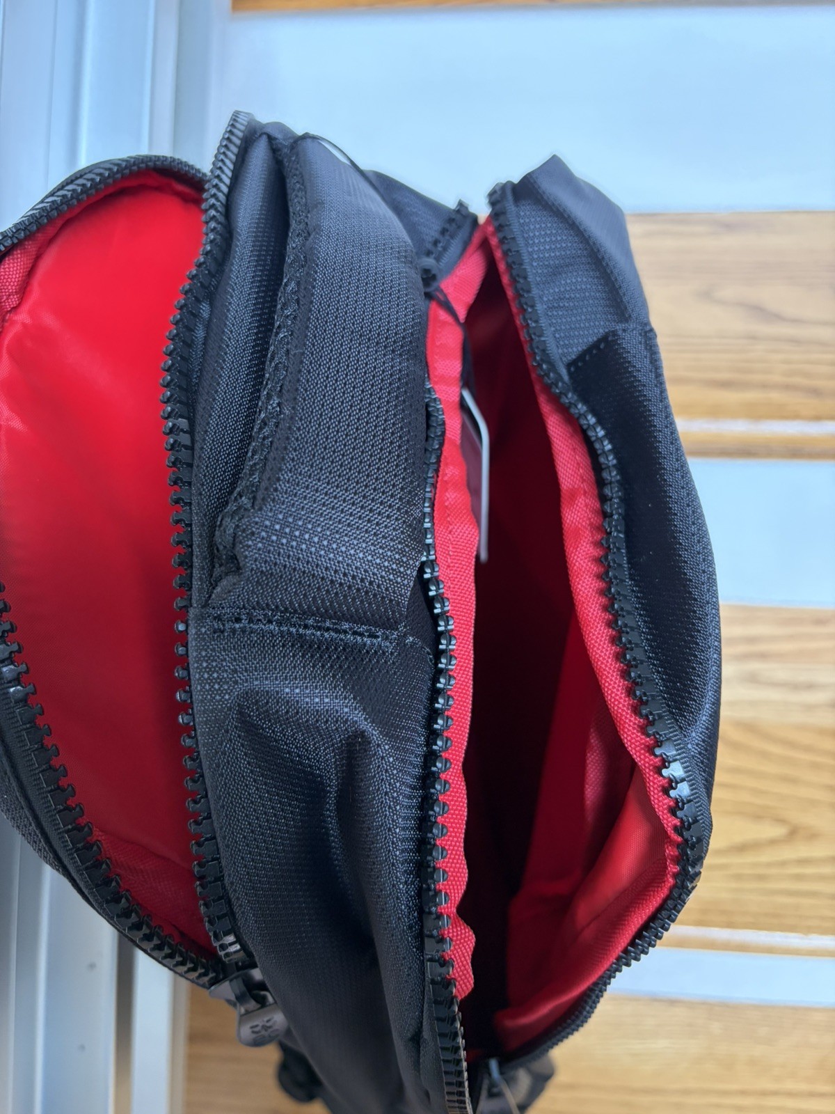 Black Clover Backpack MGM Rewards Logo Embroidered Black & Red-NWT