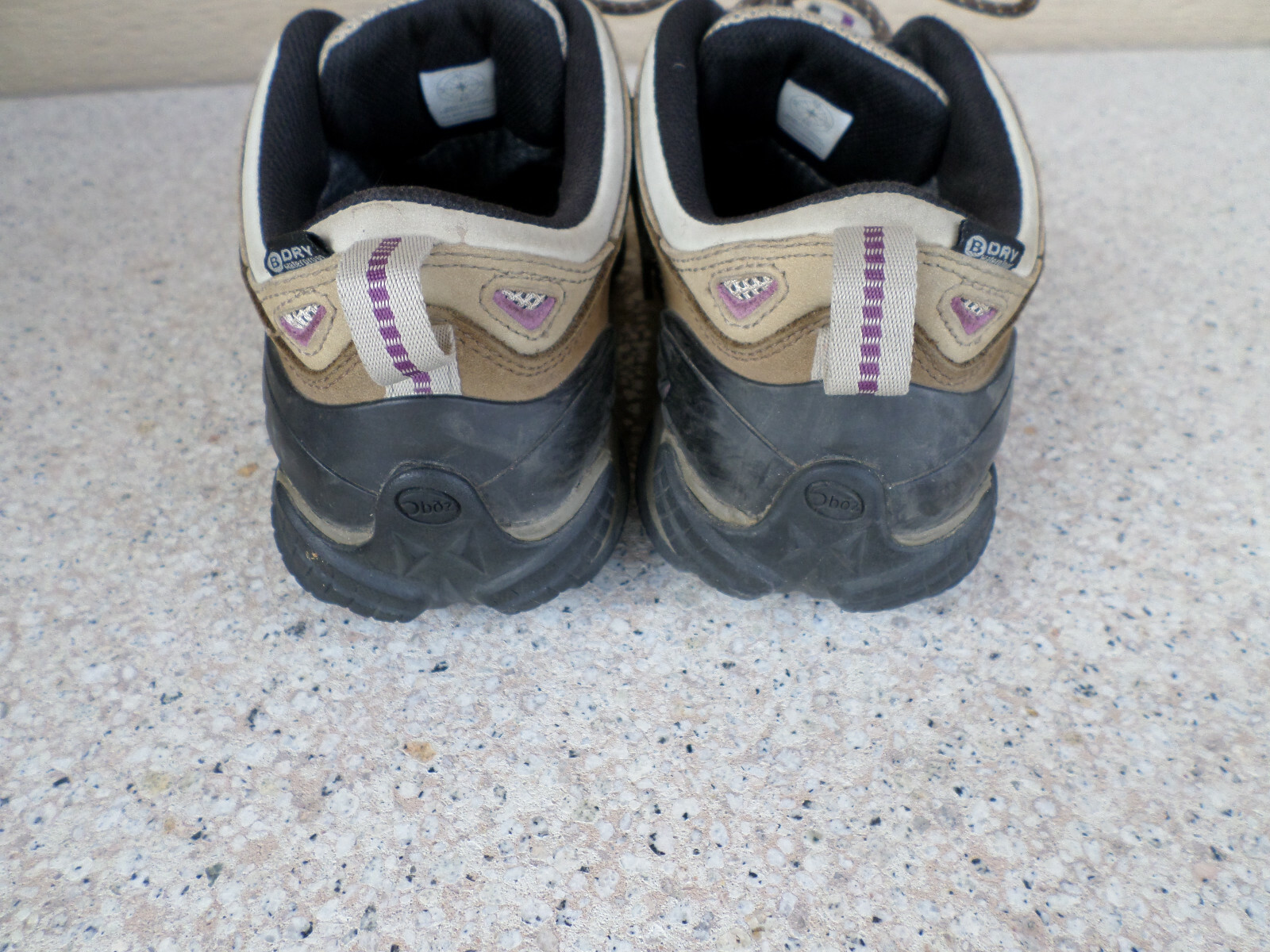 OBOZ tan mesh and brown leather, waterproof, hiking shoes. Women’s 10 (eur 41.5)