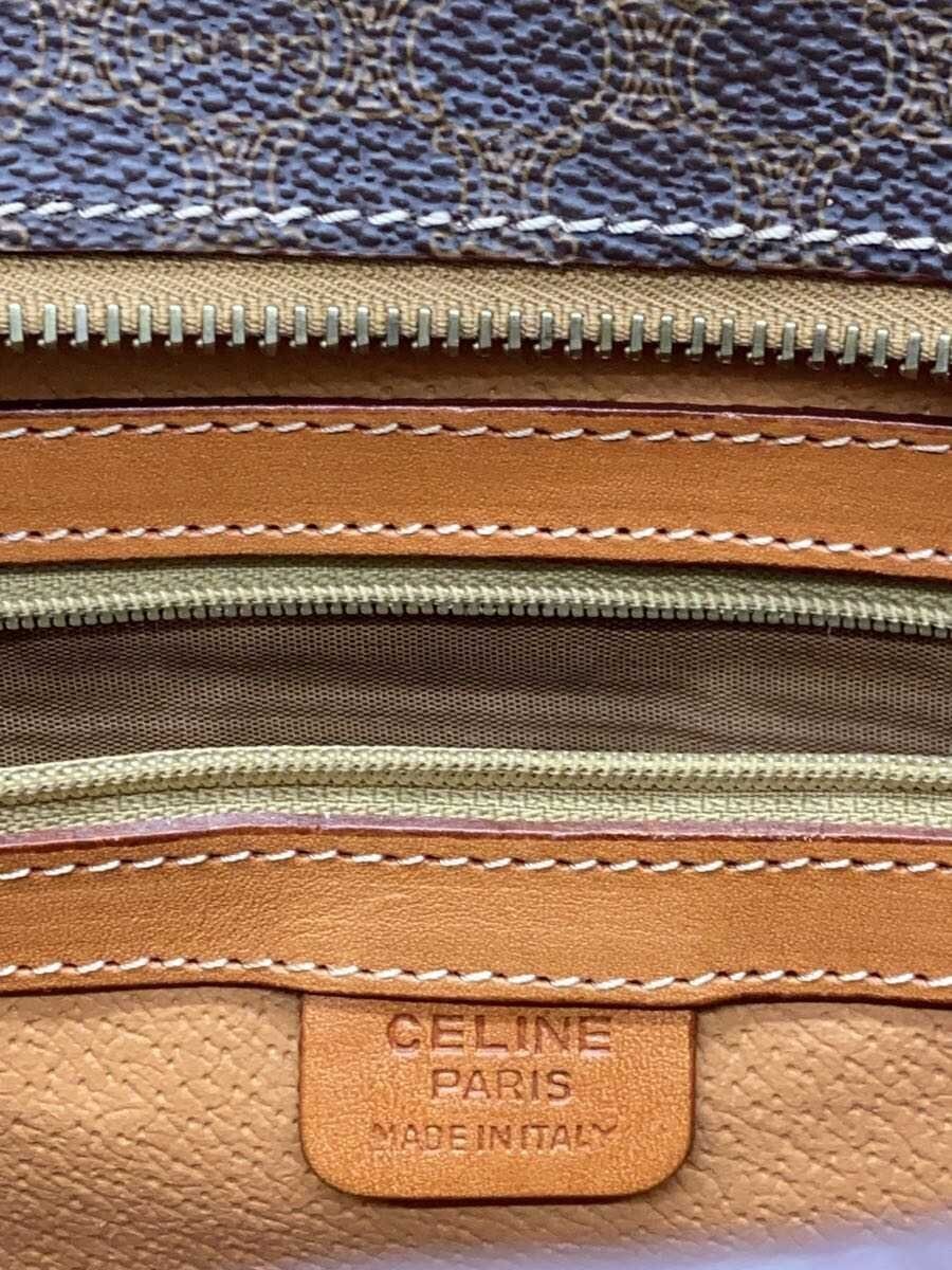 Used Celine Tote Bag/Leather/Brw/Allover Pattern/Mc96/Macadam Bag