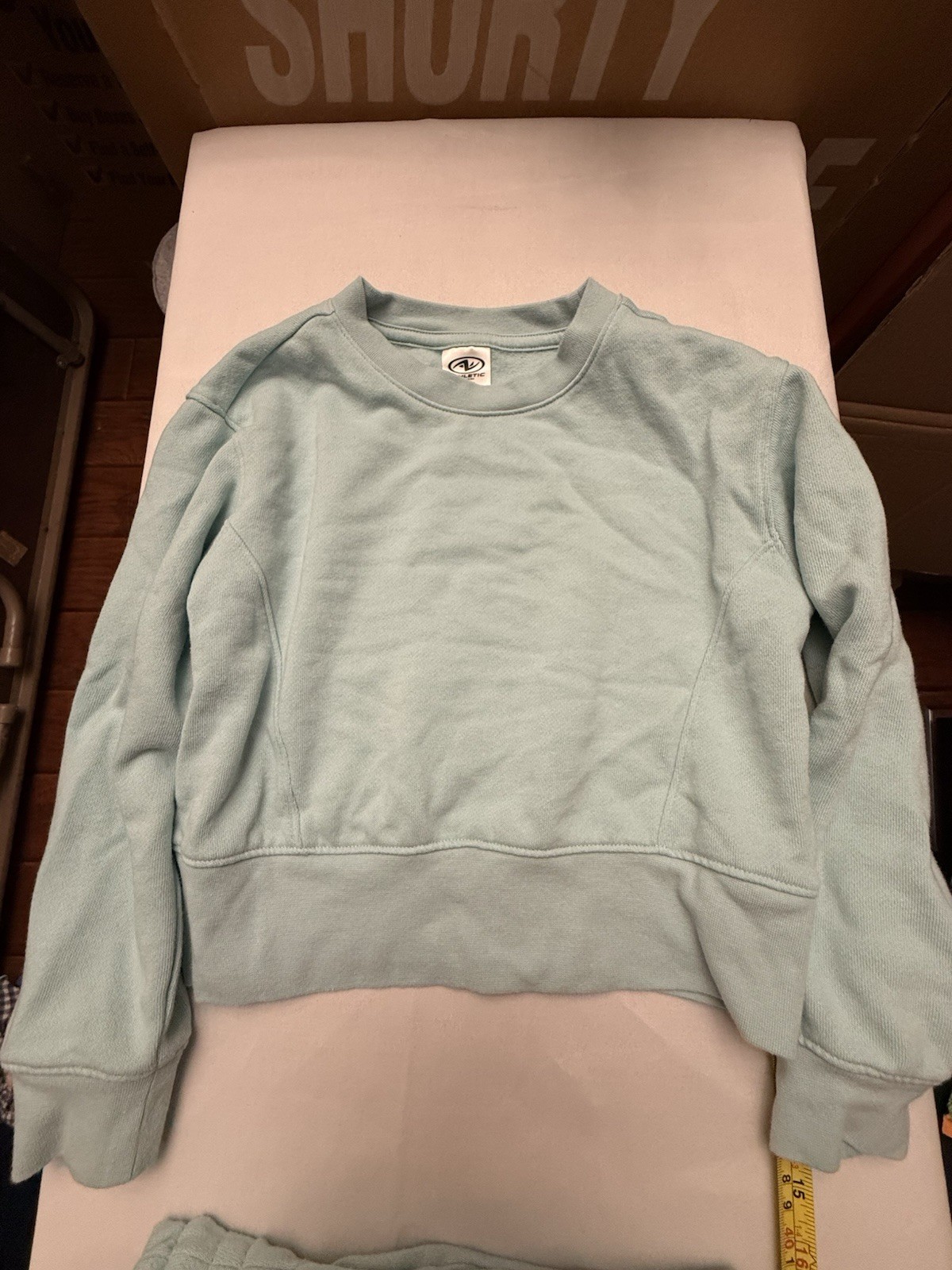 Athletic Works Girls XS (4-5) 2-Piece Light Blue Fleece Sweatshirt & Pants Set