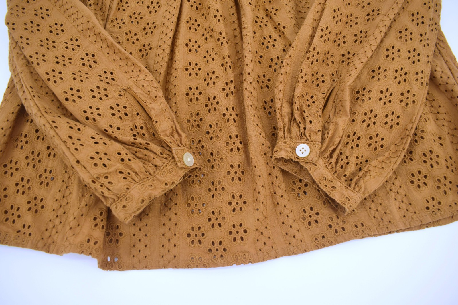 Madewell Eyelet Lace Blouse Boho Prairie Cottagecore Free People Vibes size 4