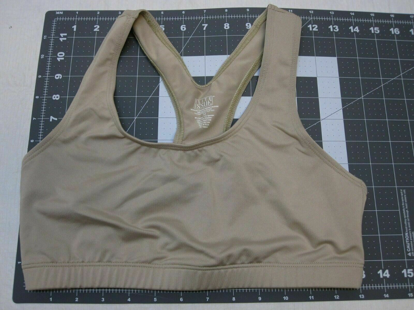 NEW IN BAG MILITARY DESERT TAN TACTICAL SPORTS BRA WOMEN’S MEDIUM ELITE ISSUE
