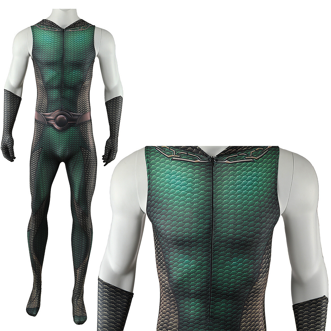 The Deep Cosplay Jumpsuit Superhero The Boys Suit Costume Halloween Adult Kids