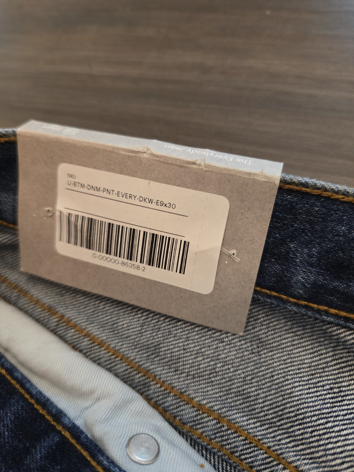 NWT Everlane The Everybody Jean Sz E9x30 Organic Cotton Short Blue Denim Unisex