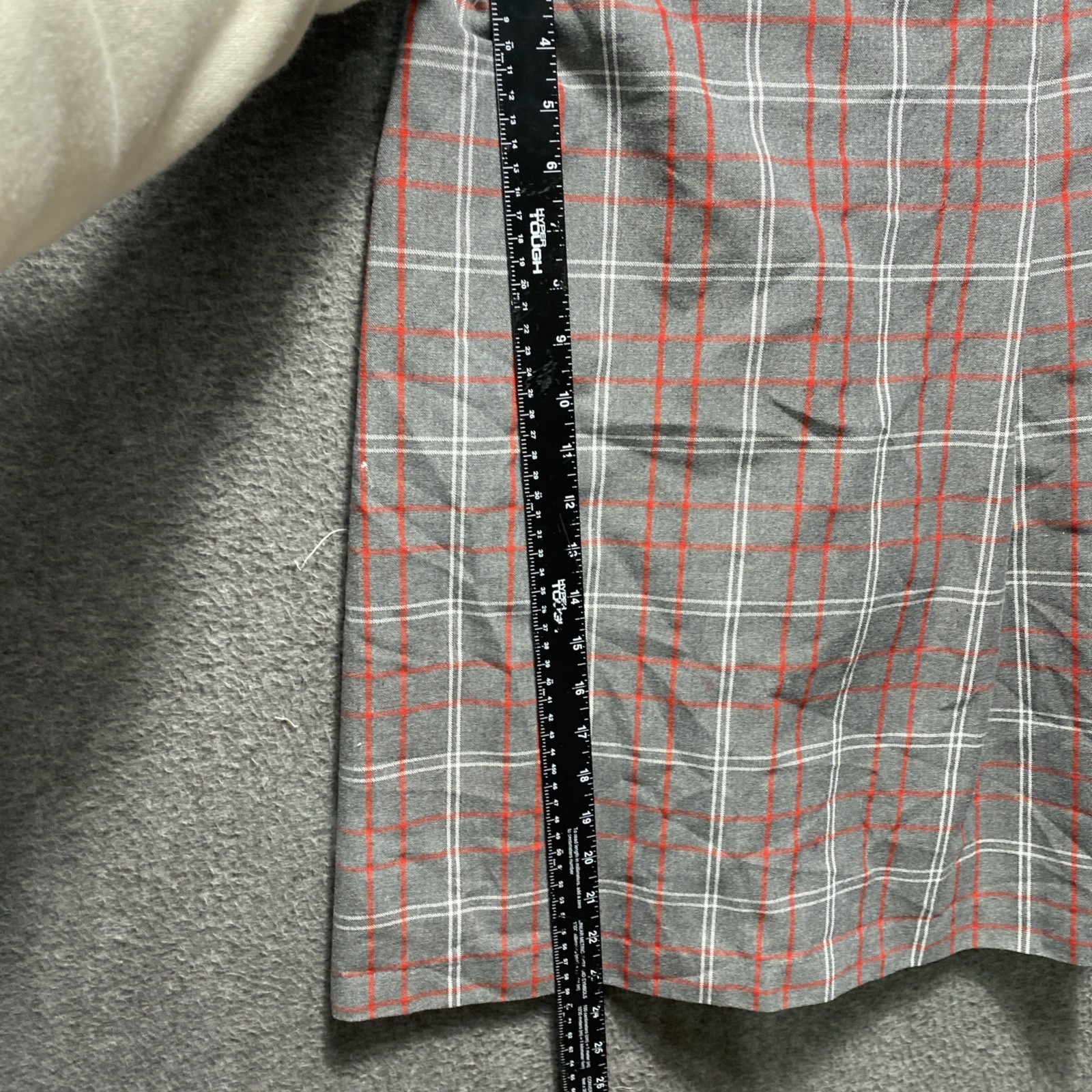 Becky Thatcher Elderwear Plaid School Long Skirt Size 14.5 Shorts Attached Gray