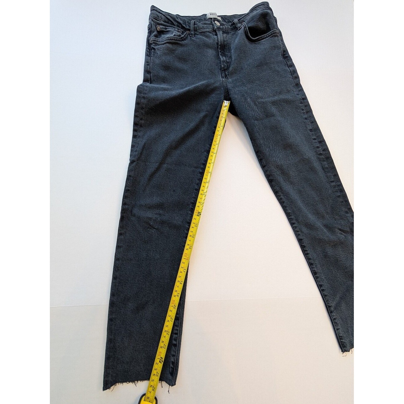 AGOLDE Toni Jean in Washed Black