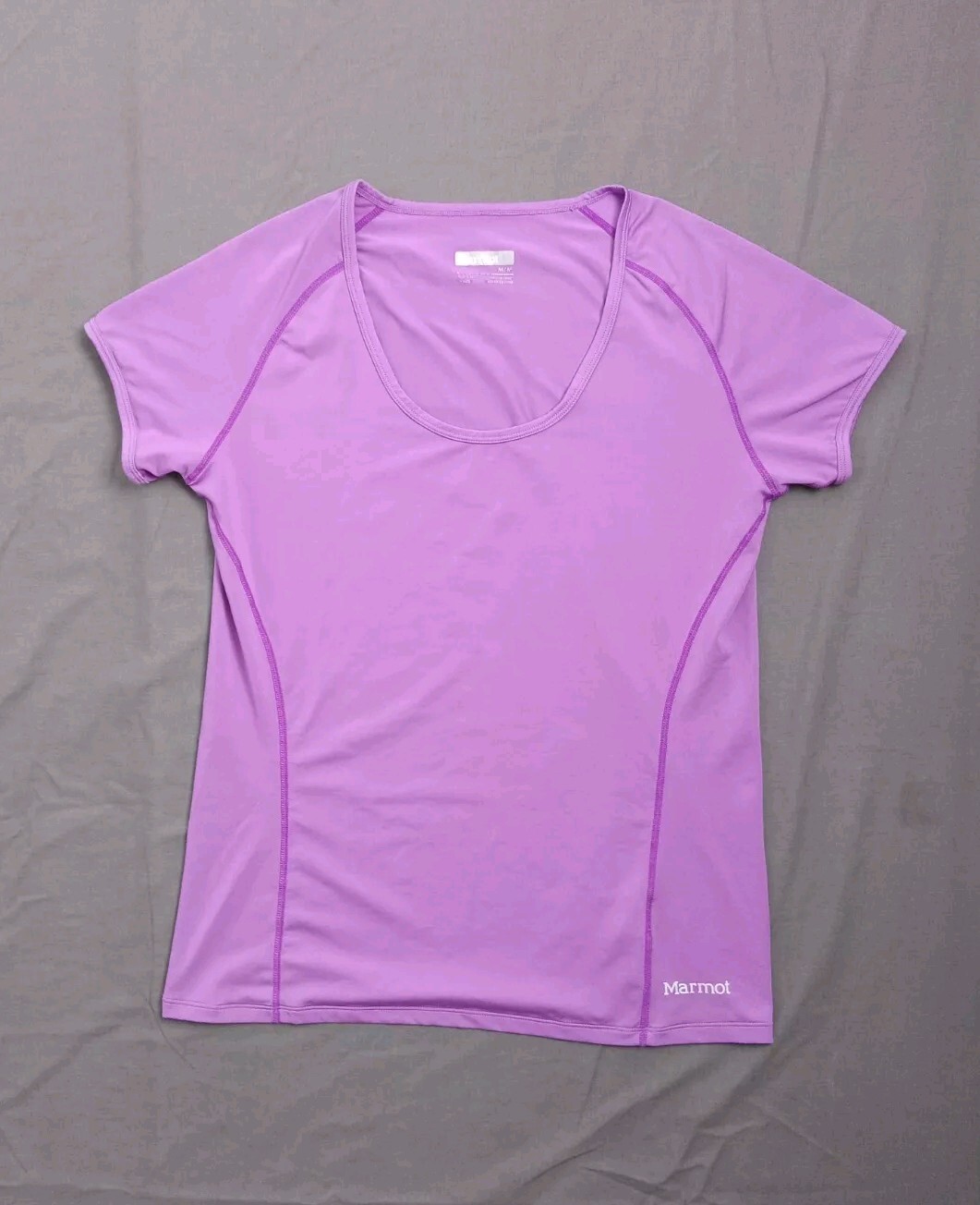 Marmot Womens Sz M Performance T Shirt Quick Dry Active Workout Running Hiking