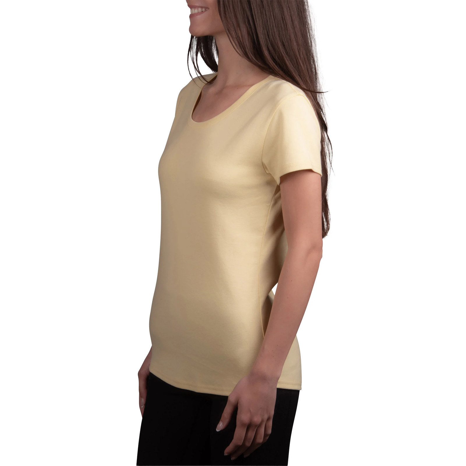 Kirkland Signature Women’s Scoop Neck Pima Cotton Tee, 2-pack