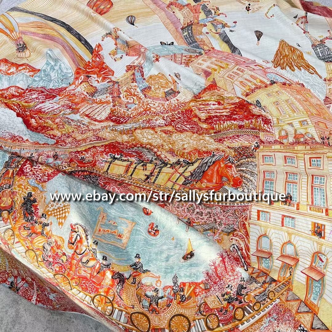Boutique 80% Cashmere 20% Silk Wrap Scarf Rainbow Print Square Shawl 53″