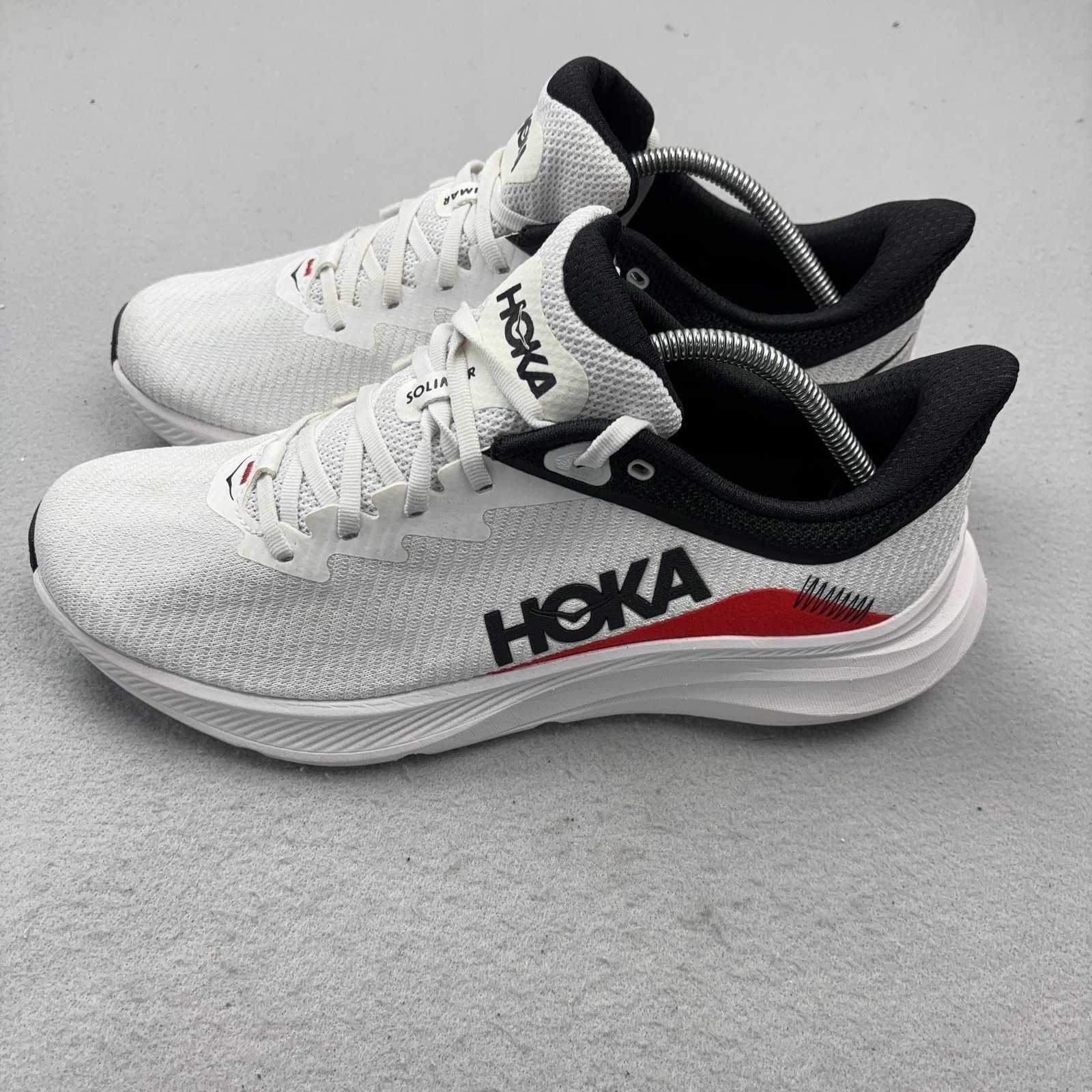Hoka One One Solimar Running Shoes Mens Size 11.5 White Cushioned 1123074 WMC