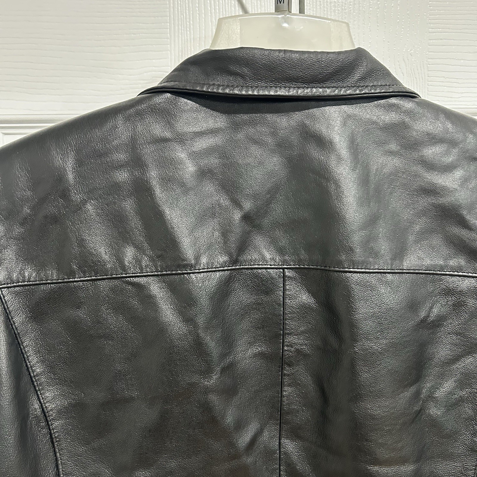 Worthing Genuine Leather Jacket Vintage Red Lining Medium Men