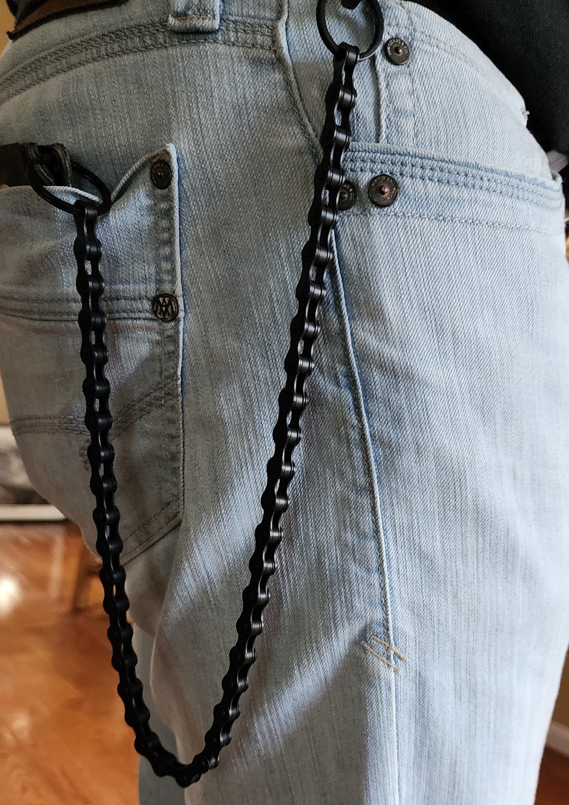 Handcrafted Upcycled Bike Chain Wallet Chain | Biker Punk Y2K Alt | 7 Colors