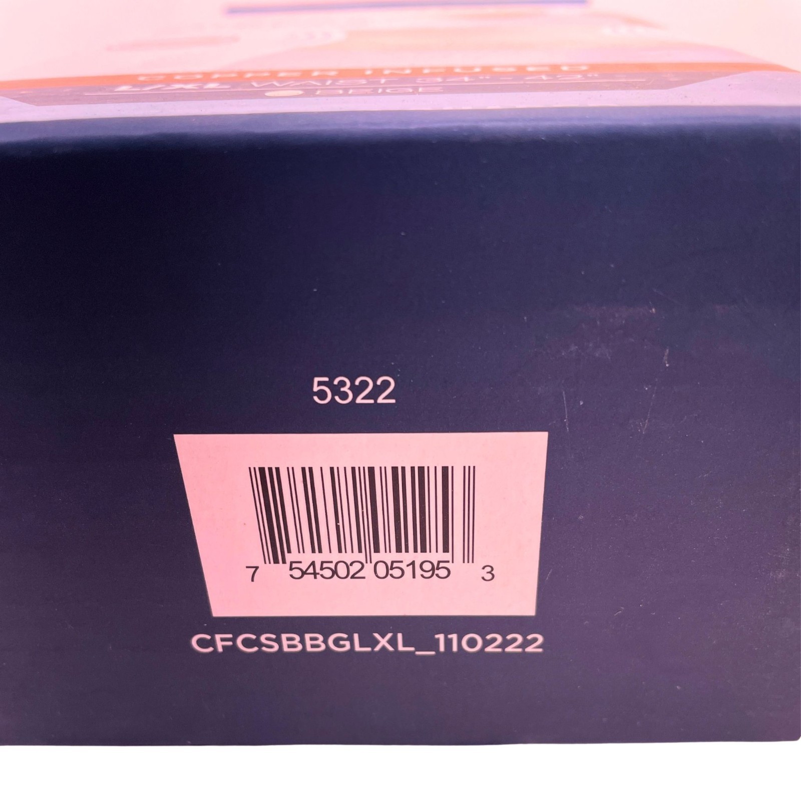 Copper Fit Core Shaper Beige L/XL (34″-42″) – 1 Pack – New