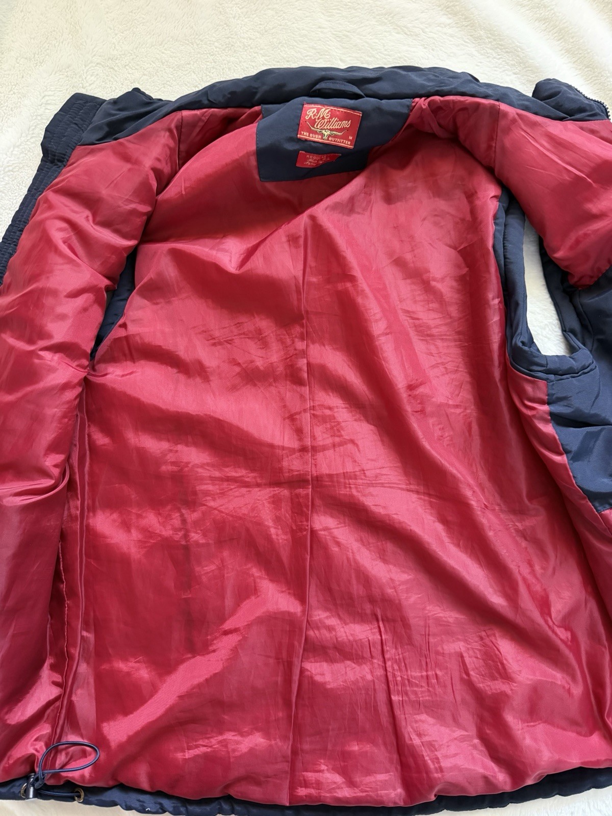 R.M. Williams Patterson Creek Quilted Puffer Vest – Navy Blue – Medium
