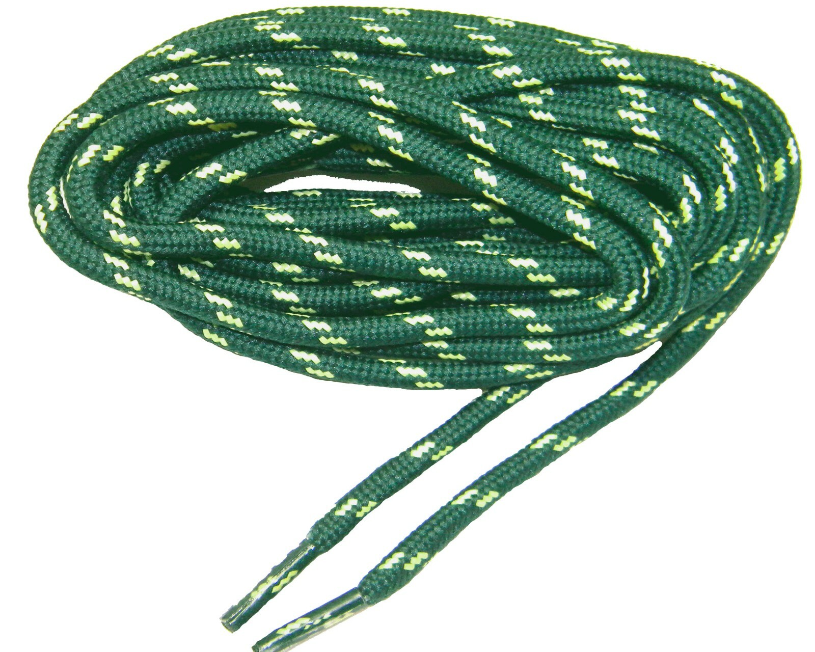 1 pair Green w/ Yellow Heavy Duty 7/32 thick shoelace made with Kevlar strands