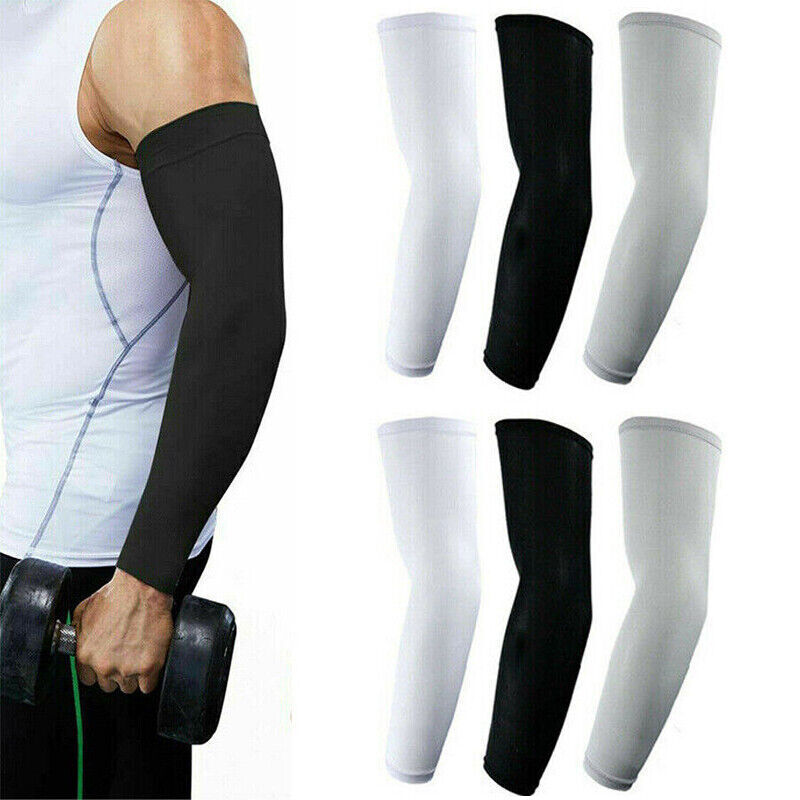 Cooling Arm Sleeves Compression Cover UV Sun Protection Sports For Men Women US
