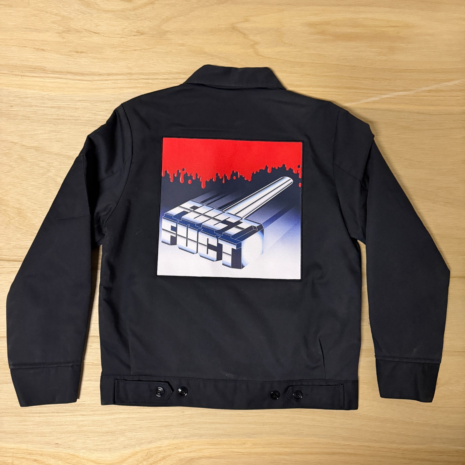 Fuct Hammer x Dickies Eisenhower Work Jacket Black Small S