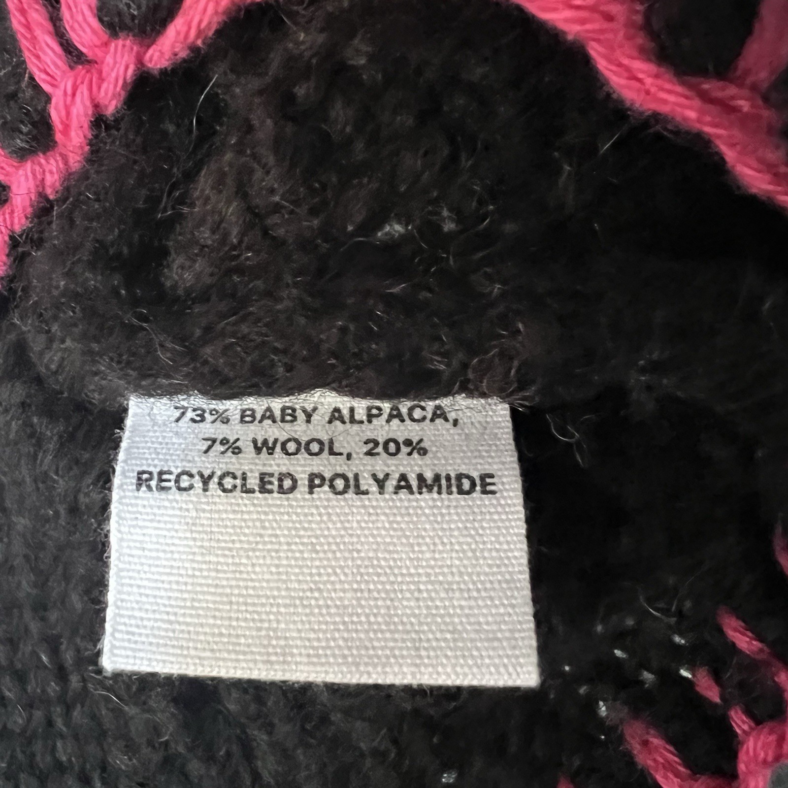 Lingua Franca Hutton Patchwork Crewneck Baby Alpaca Sweater Size XS
