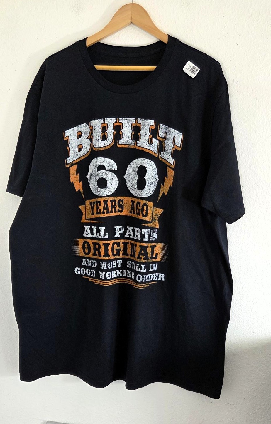Built 60 Years Ago All Parts Original 60th Birthday Birthday T-Shirt Size 2XLT