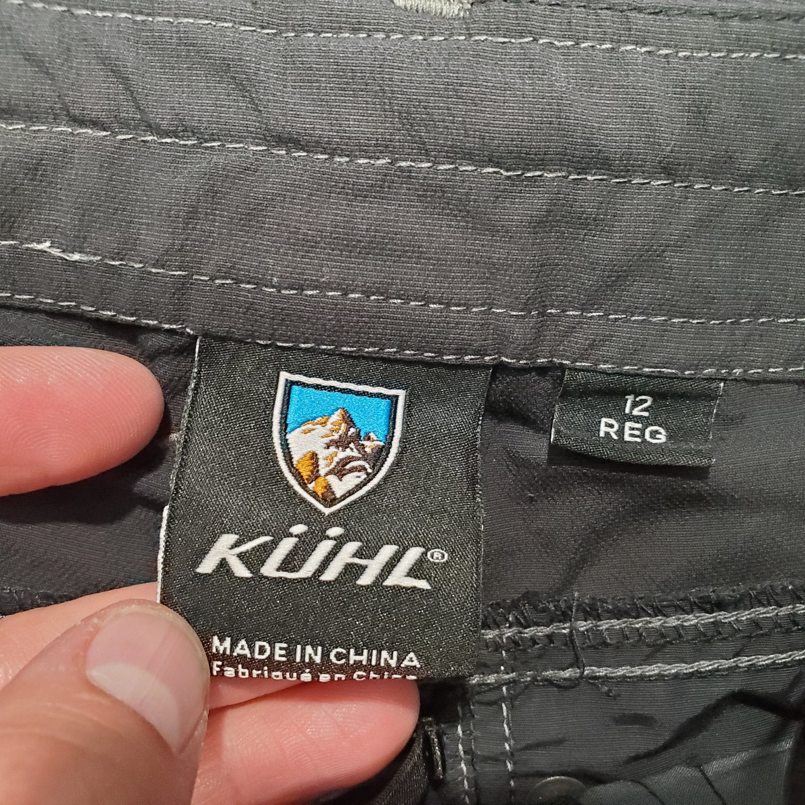 Kuhl Convertible Pants Womens 12 Reg Black Lightweight Hiking Climbing Gorpcore*