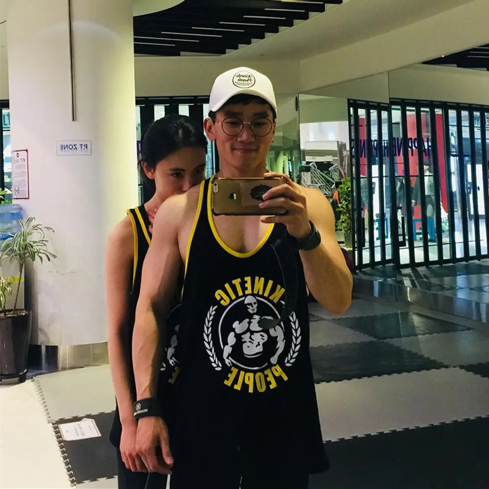 Men’s Gym Stringer Tank Top Cotton Sleeveless Bodybuilding Workout Vest