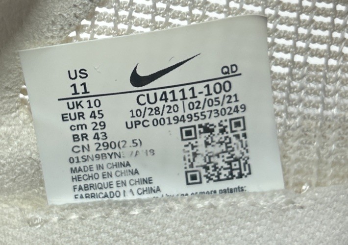 Nike ZoomX Vaporfly NEXT% Running Shoes Mens Size 11 White Racing CU4111-100
