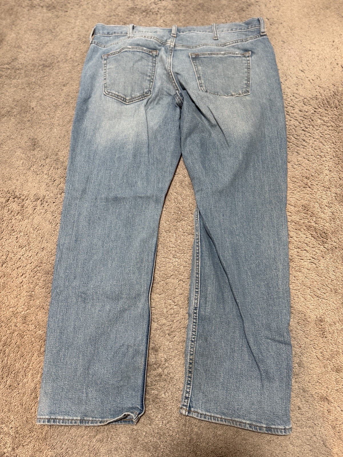 Old Navy Built-In Flex Slim Straight Light Wash Blue Denim Jeans 5-Pocket