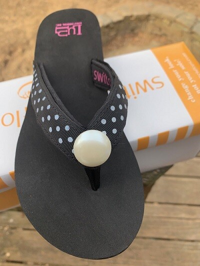 Switchflops LULU-Black-Changeable Straps New in the Box!! Asst Sizes