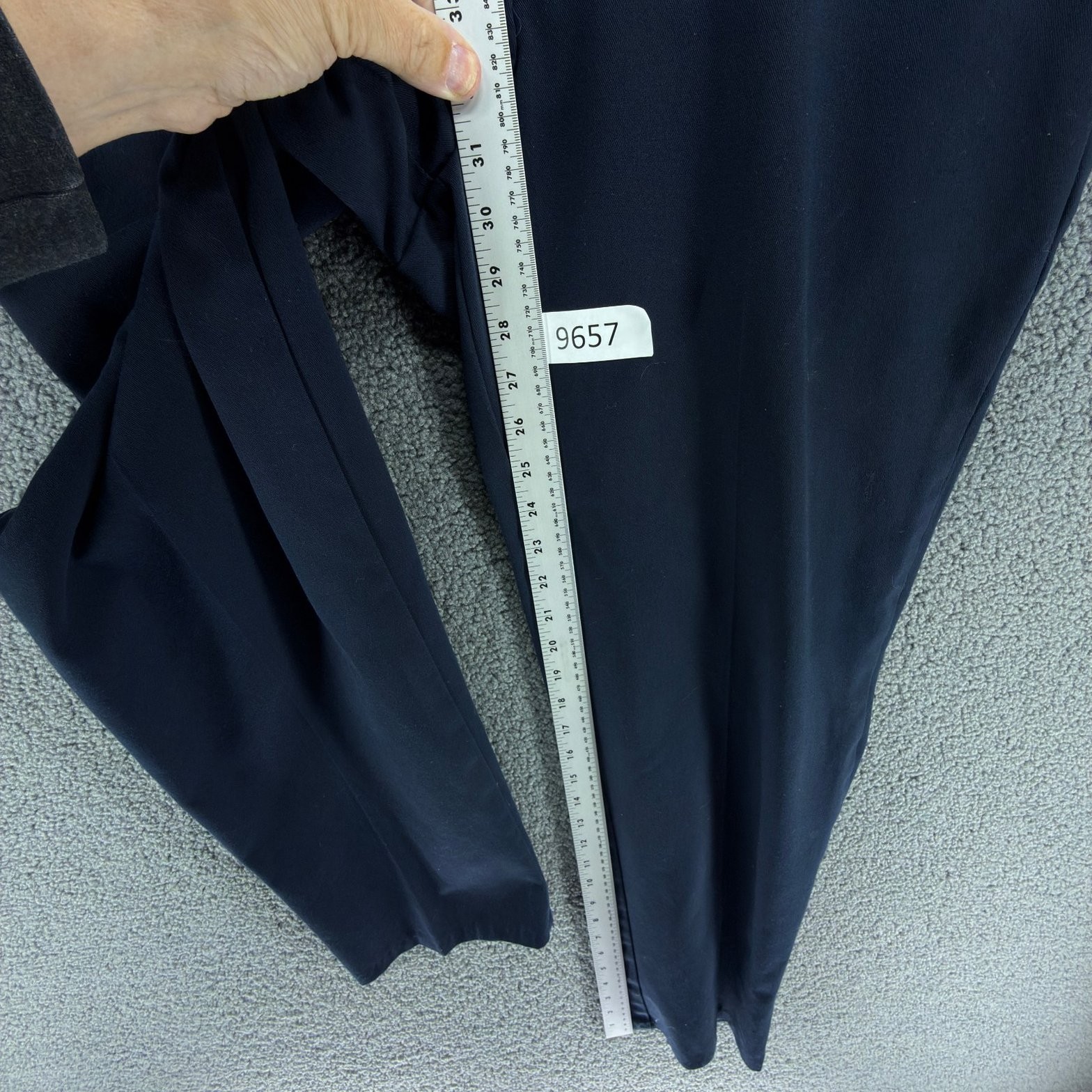 Cintas ComfortFLEX Pants Mens 34 Navy Blue Work Chino Flat Front Workwear